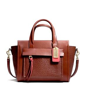 COACH bleeker two toned mini Riley carryall